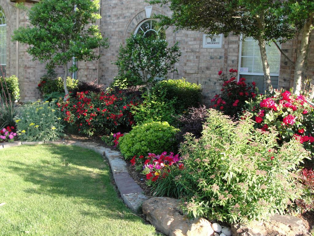 Landscaping around a home